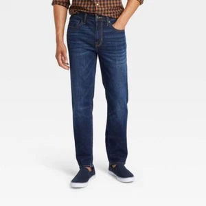 Goodfellow & Co Men's Slim Straight Leg Slim Straight Jeans Stretch Denim - Picture 1 of 24