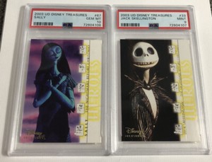 2003 UD Disney Treasures PSA 10, 9 Nightmare Before Christmas 100 RC Halloween