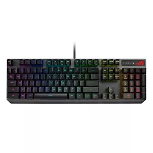 ASUS ROG Strix Scope RX Gaming Mechanical Keyboard, Red Optical Switches Black - Picture 1 of 5