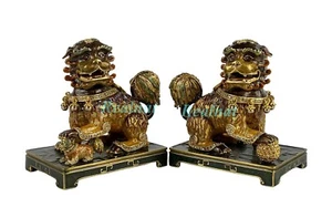 PAR DE PERROS FOO CHINOISERIE JAY STRONGWATER A JUEGO SWAROVSKI COMO NUEVO SIN CAJA - Imagen 1 de 14