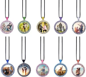 10pc Photo Necklace Picture Pendant for Men Women Personalized Custom Memory Nec - Picture 1 of 7