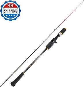 Slow Pitch Jigging Rod, 40 Ton Carbon Fiber Blank, 2-Piece Casting Rod for Snapp - Picture 1 of 13