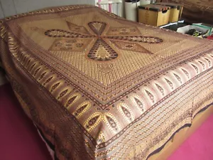 Large Indian Batik Bed Cover/ Wall Hanging - Picture 1 of 4