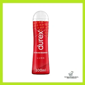 Durex Strawberry Flavoured Lube Gel 100 ml - Picture 1 of 3