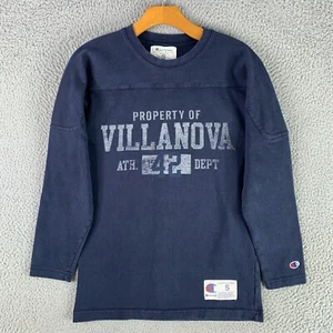 Vintage Villanova University Shirt Adult Small Blue Crewneck Spell Out Athletic - Picture 1 of 13