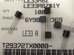 10 Piezas LE33 ABZ TO-92 Regulador de voltaje de caída muy baja POR SGS - Imagen 1 de 1