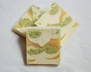 Handgemachte 100 % NATÜRLICHE Zitronen-Zitronengras-Seife vegane Bio-Zutaten SLS-frei - Bild 1 von 1