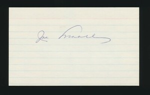 JOE "Jo-Jo" MOORE (1930-1941 New York Giants) -Autograph 3x5 Index (d.2001)