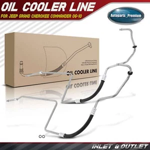 Inlet & Outlet Oil Cooler Hose Assembly for Jeep Grand Cherokee Commander 06-10 - Picture 1 of 8