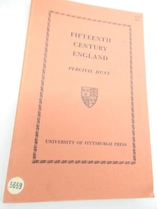 Fifteenth Century England Book by Percival Hunt University of Pittsburgh Press - Imagen 1 de 10