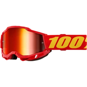 100-PERCENT  ACCURI 2 GOGGLE RED MIRROR RED LENS    fitment in desc - Picture 1 of 1