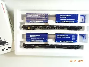 Märklin H0 47040 Tragwagen-Set Mannesmann Demag der DB in OVP PR5446 - Bild 1 von 2