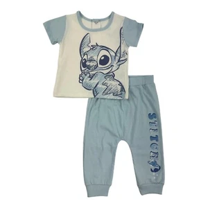 Disney Lilo and Stitch Boys 2-Piece Pant Set Size 12M 18M 24M - Picture 1 of 1