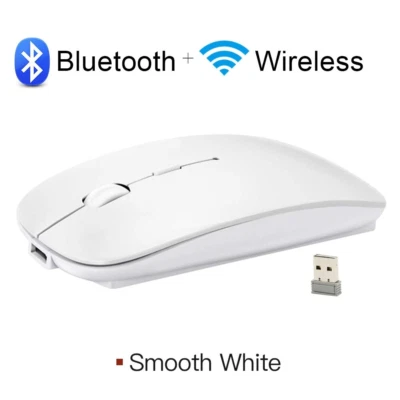 Bluetooth and  Wireless Dual Mode Mouse Rechargeable Mice for Computer Laptop - Image 1 of 4