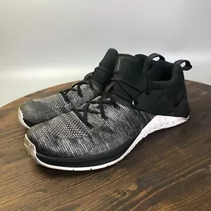 Nike Metcon Flyknit 3 Mens Size 12.5 Black Athletic Training Shoes Sneakers - Picture 1 of 10
