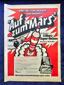 Mars Riegel originale Werbung aus 1972 - Bild 1 von 1