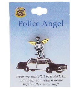 Police Angel Blue Lives Hat or Lapel Pin BING F5D24U - Picture 1 of 2
