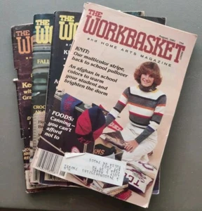 Lot of 4 Vintage Workbasket Magazines Craft Sewing Patterns Articles 1981 - Imagen 1 de 10