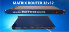 Routeur Mamba Audio MATRIX - 32x32 panneau de patch analogique avec contrôle d'application numérique