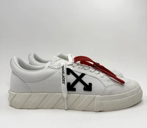 Off-White Vulcanized Herren Sneaker Größe 42 EU / 9 US Weiß Schwarz - Bild 1 von 10