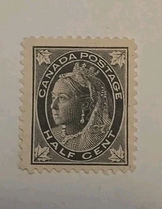 Canada Scott 66 Queen Victoria 1/2c Maple Leaf Definitive 1897 F/VF MNG - Picture 1 of 1