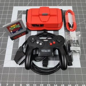 Virtual Boy Console VirtualTap NTSC RGB, SCART, USB-C PD, Recapped, Mario Tennis - Picture 1 of 5