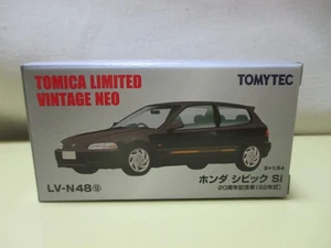 Tomica Limited Vintage Neo LV-N48g 1/64 Honda Civic Si 20th Aniversary Black - Picture 1 of 1