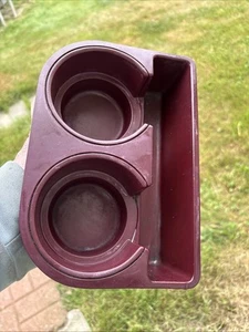 88-94 OBS Chevy GMC Truck Center Console Cup Holder Insert Red OEM Double - Picture 1 of 4