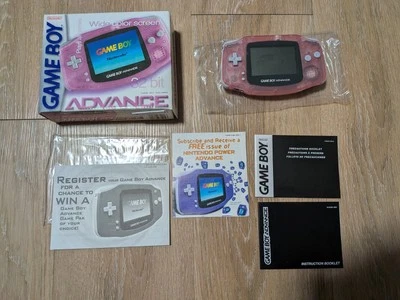 Nintendo Gameboy Advance GBA Pink Fuchsia AGB-001 Handheld Complete in Box CIB - Image 1 of 4