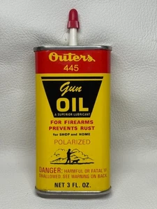Vintage Outers 445 Gun Oil Metallöler Dose 3 oz - ungeöffnet - Bild 1 von 8