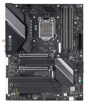 SuperMicro C9Z590-CGW 主板 - ATX, LGA1200, 4xDDR4, 2PCI-E4.0(16/NAor8/8) — 第 1/4 张图片