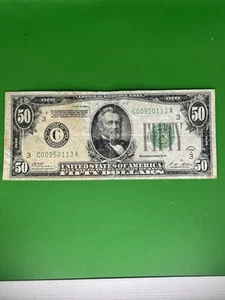 1928 $50 US Note Great Appreciating Collectible - Picture 1 of 2
