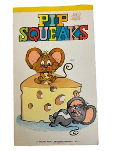 Vintage Pip Squeaks Mouse Notepaper Vagabond Creations 22 Sheets Ohio - Picture 1 of 9