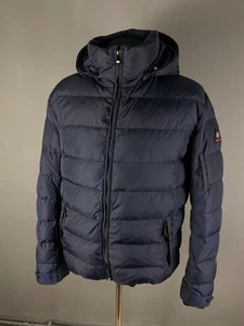 Bogner Fire+Ice Men's Puffer Down Jacket Hooded Navy Blue Winter Coat Size XL US - Picture 1 of 15