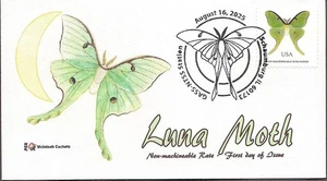 Luna Moth FDC-2025 GASS 8/16/2025 cancel - McIntosh Cachets - Picture 1 of 1