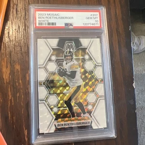 Mosaico Panini 2023 blanco/25 mosaico Prizm #207 Ben Roethlisberger (SSP) - Imagen 1 de 3