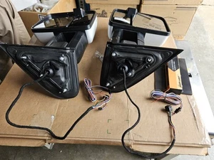 Used White Tow Mirrors For 14-2019 Chevy Silverado GMC Sierra Switchback LED - Bild 1 von 8