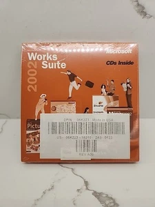 Microsoft Works Suite 2002 Software CD with Product Key Licence New Sealed - Picture 1 of 5