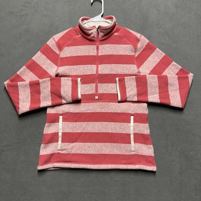 Patagonia Better Sweater Womens Medium Pink Striped Marsupial Pullover Fleece - Image 1 of 4