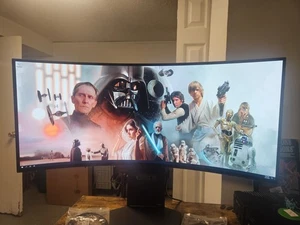 34 INCH LG UltraGear 34” OLED Curved Gaming Monitor - Black (34GS95EQ) - Picture 1 of 7