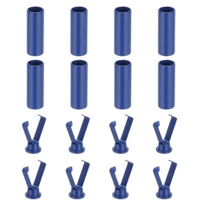 Shoelace Tips 0.79 Inch Fit for Metal Shoe Lace End Caps 8 Pack Navy Blue - Imagen 1 de 7