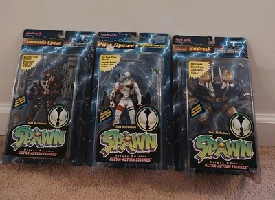 Figuras de Ultra Acción Spawn Comando, Piloto Spawn Y Bedrock Nuevas Foto 1 de 4