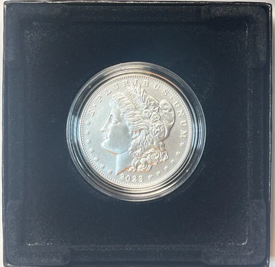 2023 P  $1 PROOF MORGAN DOLLAR SILVER COMMEMORATIVE - GEM PROOF, MINT PKG EB5 - Image 1 of 4