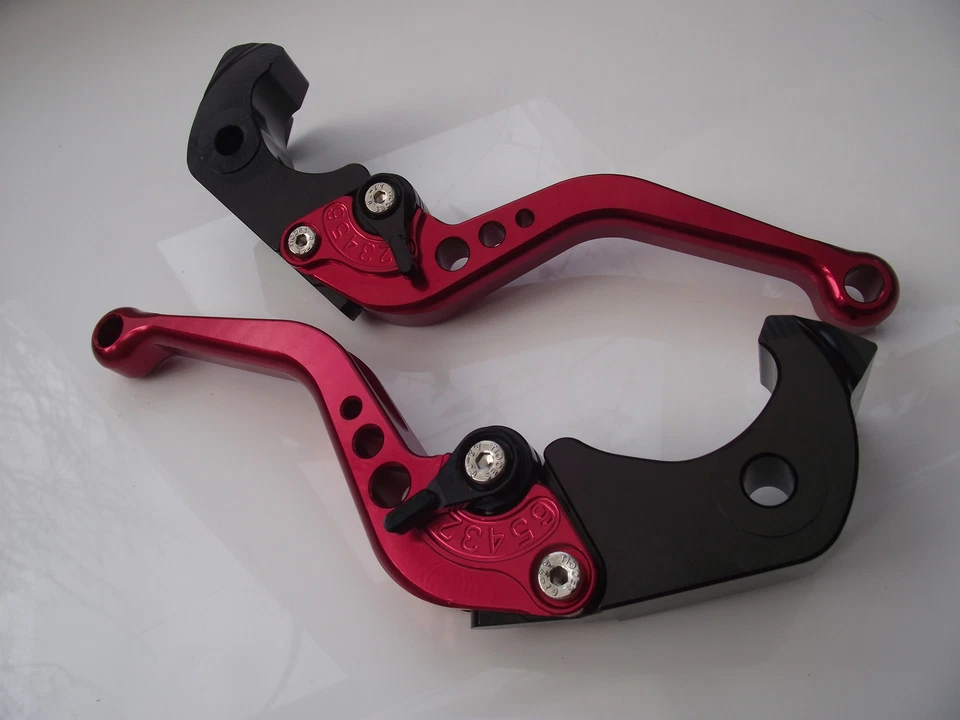 Honda ST1300A (03-07), Juego de palancas CNC cortas rojo y negro, FXX/VOO Foto 1 de 1