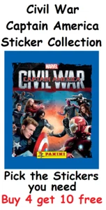 Captain America Civil War Panini Sticker Collection Pick the Stickers you need. - Picture 1 of 3
