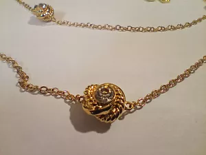Kate Spade Elegant Gold-Plated CUBIC ZIRCONIA Multi-Pendant Necklace - Picture 1 of 6