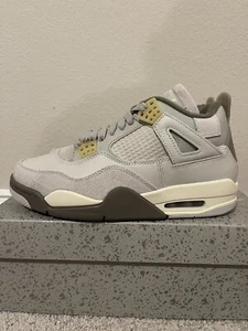 NEW Sz 6M/7.5 Women Air Jordan 4 Retro SE Craft Photon Dust DV3742-021 FAST SHIP - Picture 1 of 5