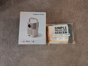 Yaber T2 Plus with WiFi and Bluetooth with 100 inch projector screen - Picture 1 of 1