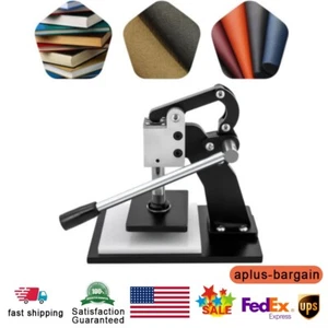 Manual Leather Cutting Machine Press Molding Machine For Leather Fabric Paper US - Picture 1 of 18