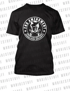 Trump 2nd Amendment Americas Original Security Tee Shirt Border Control The Best - Picture 1 of 4